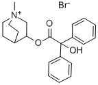 (1-Methyl-1-azoniabicyclo[2.2.2]octan-8-yl) 2-hydroxy-2,2-diphenylacetate bromide(3485-62-9)